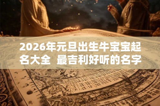2026年元旦出生牛宝宝起名大全  最吉利好听的名字