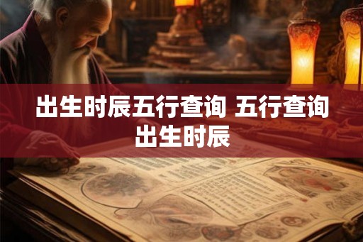 出生时辰五行查询 五行查询出生时辰