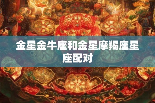 金星金牛座和金星摩羯座星座配对