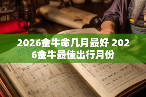 2026金牛命几月最好 2026金牛最佳出行月份