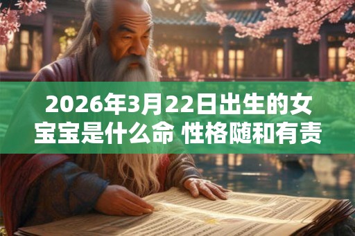 2026年3月22日出生的女宝宝是什么命 性格随和有责任感 2026年3月22日出生的女宝宝是什么命 性格随和有责任感