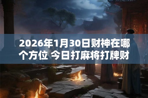 2026年1月30日财神在哪个方位 今日打麻将打牌财运方位