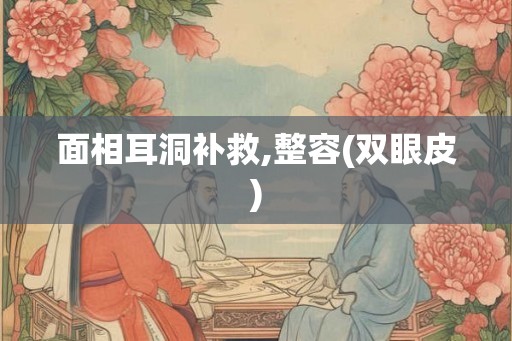 面相耳洞补救,整容(双眼皮)