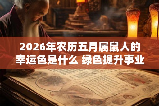 2026年农历五月属鼠人的幸运色是什么 绿色提升事业
