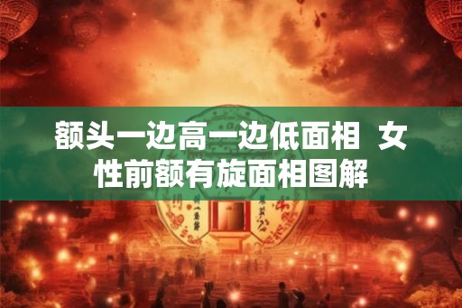 额头一边高一边低面相  女性前额有旋面相图解
