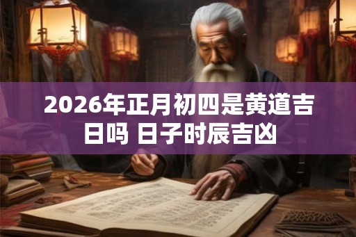 2026年正月初四是黄道吉日吗 日子时辰吉凶 2026年正月初四是黄道吉日吗 日子时辰吉凶