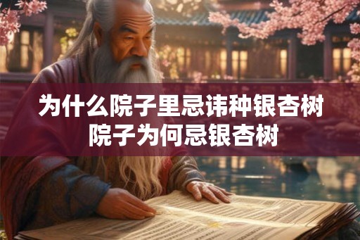 为什么院子里忌讳种银杏树 院子为何忌银杏树 为什么院子里忌讳种银杏树 院子为何忌银杏树