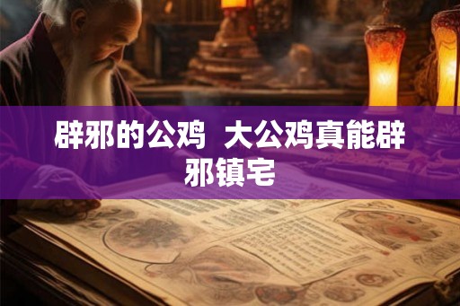 辟邪的公鸡  大公鸡真能辟邪镇宅