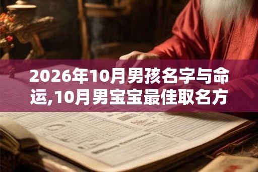 2026年10月男孩名字与命运,10月男宝宝最佳取名方法 2026年10月男孩名字与命运,10月男宝宝最佳取名方法