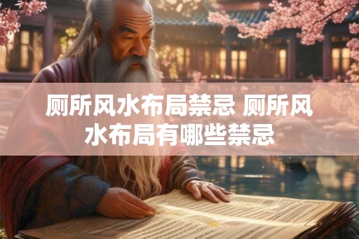 厕所风水布局禁忌 厕所风水布局有哪些禁忌
