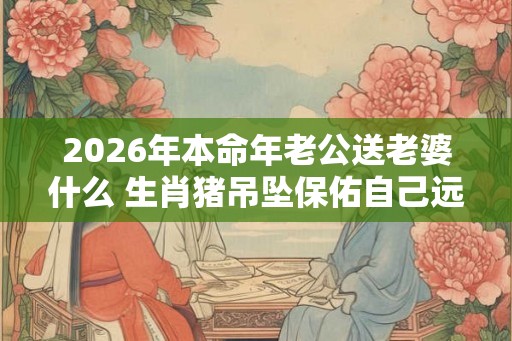 2026年本命年老公送老婆什么 生肖猪吊坠保佑自己远离灾祸