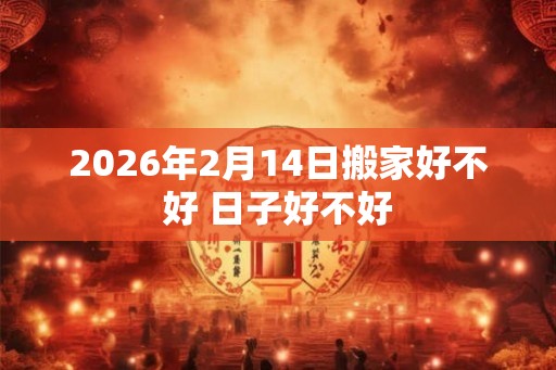 2026年2月14日搬家好不好 日子好不好