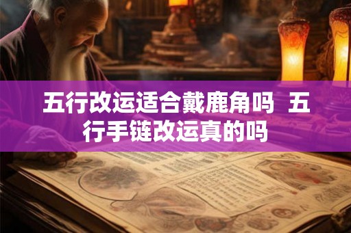 五行改运适合戴鹿角吗  五行手链改运真的吗