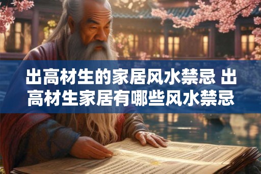 出高材生的家居风水禁忌 出高材生家居有哪些风水禁忌