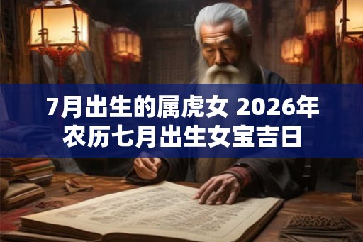 7月出生的属虎女 2026年农历七月出生女宝吉日