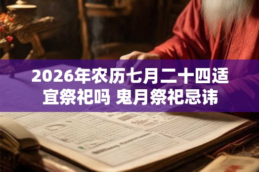 2026年农历七月二十四适宜祭祀吗 鬼月祭祀忌讳