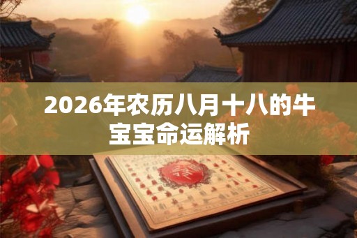 2026年农历八月十八的牛宝宝命运解析