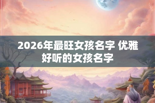 2026年最旺女孩名字 优雅好听的女孩名字