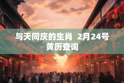与天同庆的生肖  2月24号黄历查询