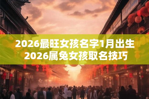 2026最旺女孩名字1月出生 2026属兔女孩取名技巧