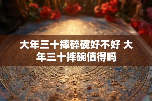 大年三十摔碎碗好不好 大年三十摔碗值得吗