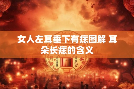 女人左耳垂下有痣图解 耳朵长痣的含义