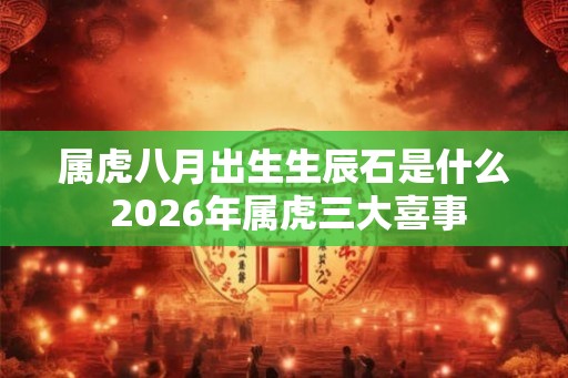 属虎八月出生生辰石是什么 2026年属虎三大喜事