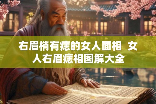 右眉梢有痣的女人面相  女人右眉痣相图解大全