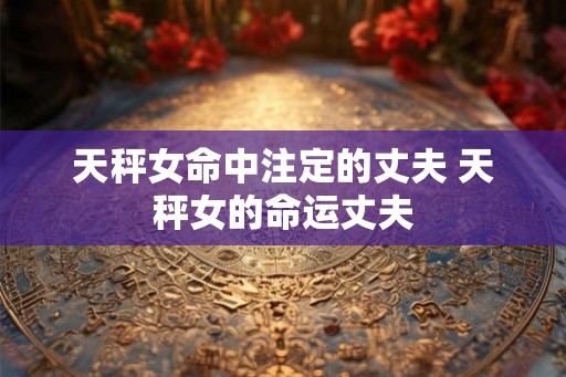 天秤女命中注定的丈夫 天秤女的命运丈夫 天秤女命中注定的丈夫 天秤女的命运丈夫