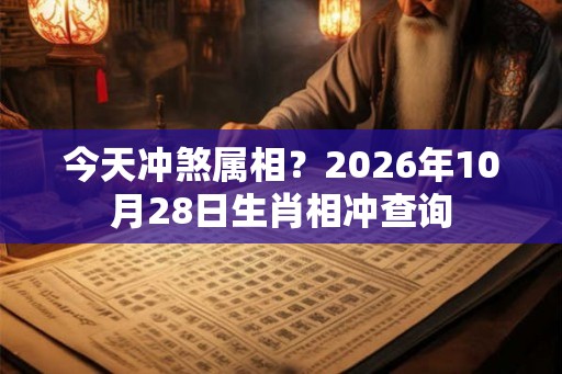 今天冲煞属相？2026年10月28日生肖相冲查询