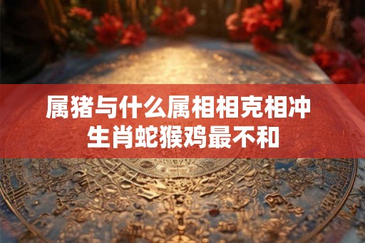 属猪与什么属相相克相冲 生肖蛇猴鸡最不和