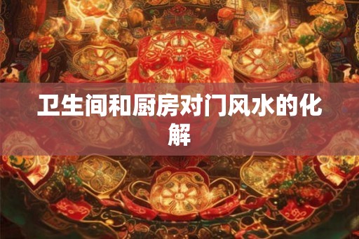 卫生间和厨房对门风水的化解