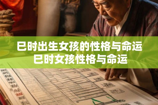 巳时出生女孩的性格与命运 巳时女孩性格与命运