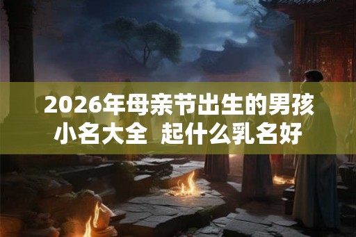 2026年母亲节出生的男孩小名大全  起什么乳名好