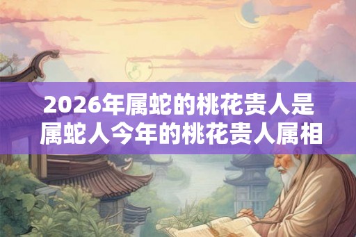 2026年属蛇的桃花贵人是 属蛇人今年的桃花贵人属相 2026年属蛇的桃花贵人是 属蛇人今年的桃花贵人属相