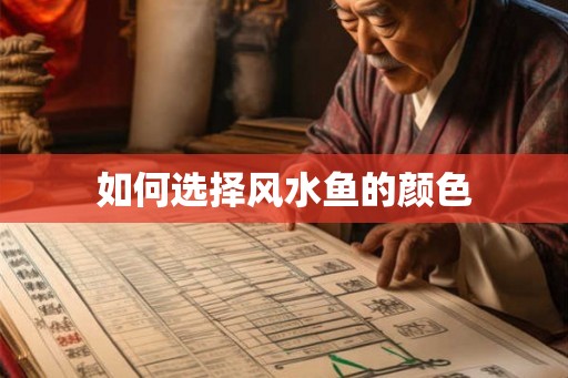 如何选择风水鱼的颜色