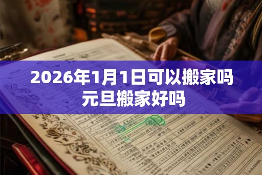 2026年1月1日可以搬家吗 元旦搬家好吗