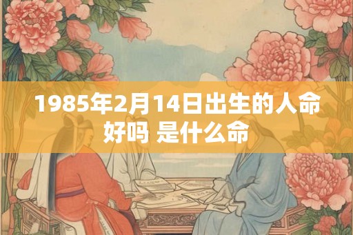 1985年2月14日出生的人命好吗 是什么命