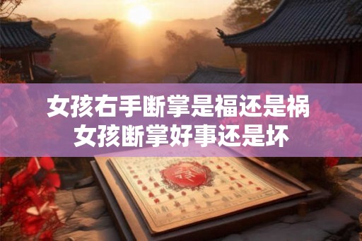 女孩右手断掌是福还是祸 女孩断掌好事还是坏