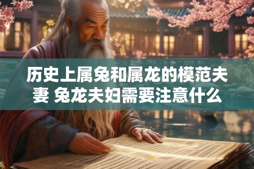 历史上属兔和属龙的模范夫妻 兔龙夫妇需要注意什么