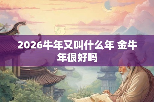 2026牛年又叫什么年 金牛年很好吗