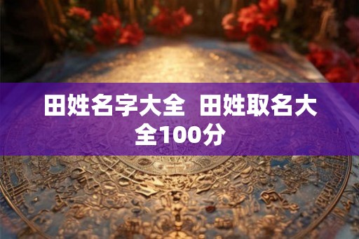 田姓名字大全 田姓取名大全100分 田姓名字大全 田姓取名大全100分