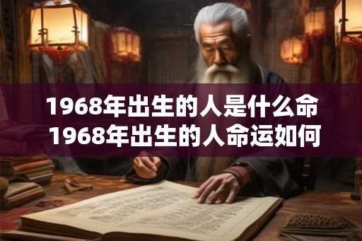 1968年出生的人是什么命 1968年出生的人命运如何