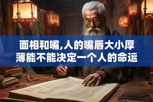 面相和嘴,人的嘴唇大小厚薄能不能决定一个人的命运 ？