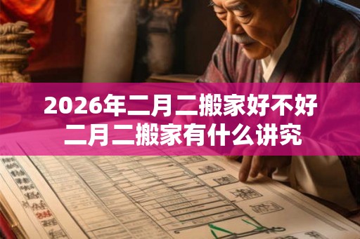 2026年二月二搬家好不好 二月二搬家有什么讲究 2026年二月二搬家好不好 二月二搬家有什么讲究