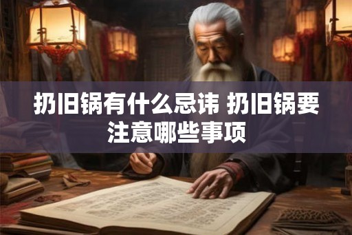 扔旧锅有什么忌讳 扔旧锅要注意哪些事项