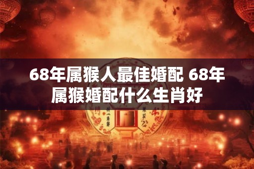 68年属猴人最佳婚配 68年属猴婚配什么生肖好
