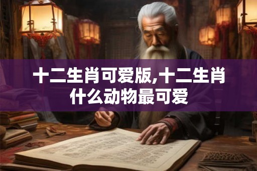 十二生肖可爱版,十二生肖什么动物最可爱