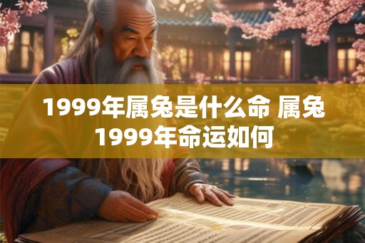 1999年属兔是什么命 属兔1999年命运如何