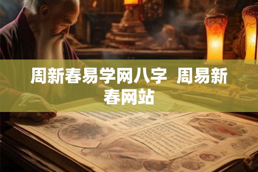 周新春易学网八字  周易新春网站